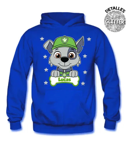Buzo Rocky Paw Patrol Personalizado Niño Algodon