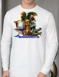 Camiseta Polar Manga Larga Polera Niño Italian Brainrot Tral
