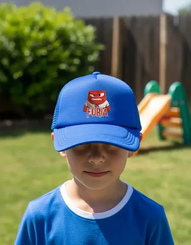 Jockey Gorro Niños Intensa Furia Regalo Pelicula Mente