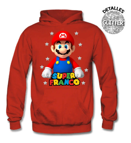 Polerón Canguro Super Mario Bros  Niños