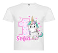 Polera Unicornio Baby Niña Cumpleaños Personalizada Algodón