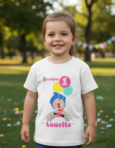 Polera Plim Plim Cumpleaños Personalizada Niñas Algodon