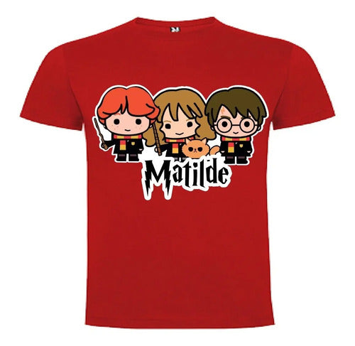 Polera Harry Potter Y Amigos Personalizada Algodón 100%