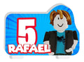 Vela De Cumpleaños Roblox Personaje Niños Personalizada