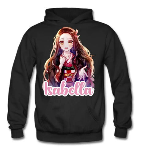 Polerón Kimetsu Demon Slayer Niñas Personalizado Algodón 1