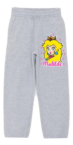 Buzo Princesa Peach Pantalon Personalizado Niñas
