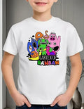 Polera Blanca Algodón 100% Niños  Garten Of Banban Roblox
