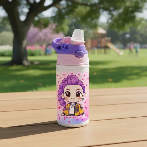 Botella Agua Rumi Huntrix Guerreras K Pop Personalizada