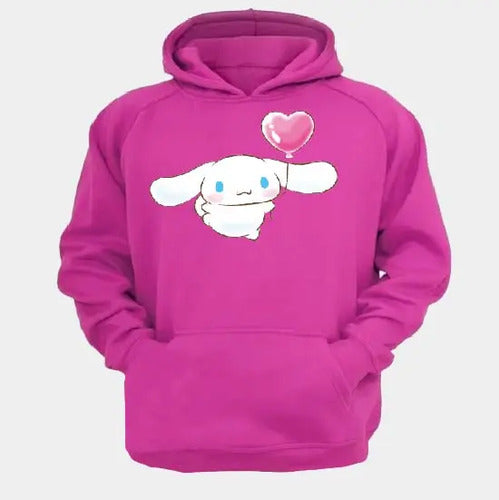 Polerón Canguro Algodón Niñas Cinnamoroll Corazon