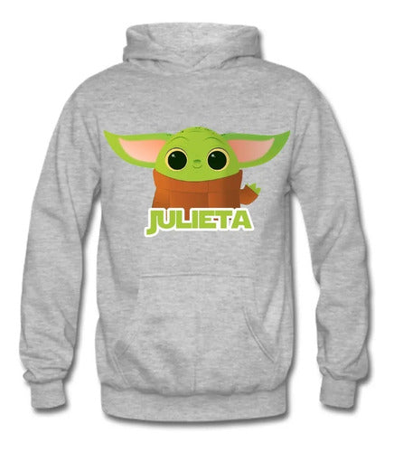 Polerón Baby Yoda Personalizado Algodón Envío Gratis