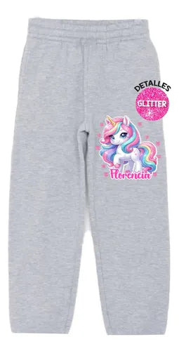 Buzo Unicornio Pantalon Personalizado Niñas D1 Poleron
