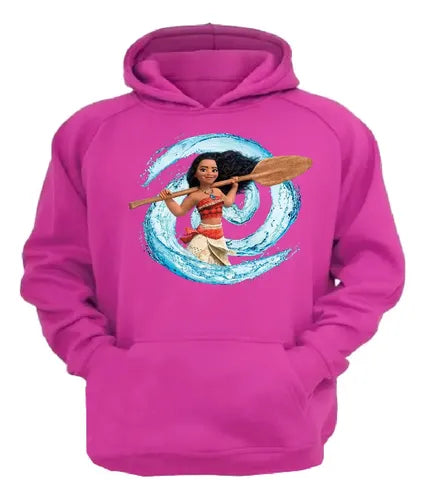 Polerón Canguro Algodón Niñas Moana