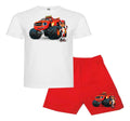 Pijama Corto Niños Algodon Blaze Monster Machine