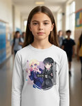 Camiseta Polar Manga Larga Polera Niñas Merlina Enid