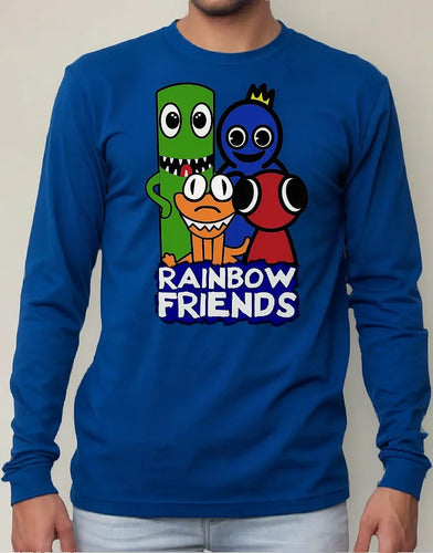 Polera Manga Larga Algodón Niños Rainbowfriends