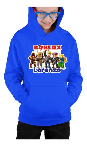 Polerón Canguro Roblox  Niños Personalizado