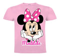 Polera Minnie 1 Personalizada Niñas 100% Algodón