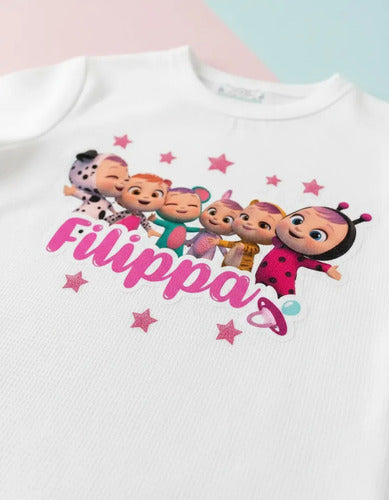 Pijama Largo Bebes Llorones Personalizado Algodón
