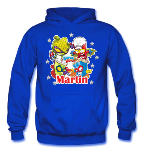 Polerón Canguro Super Zings Personalizado Niños