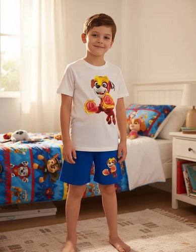 Pijama Corto Niños Algodon Mighty Pup Marshall Paw Patrol