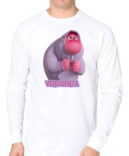 Camiseta Polar Larga Polera Niño Intensa Verguenza Mente