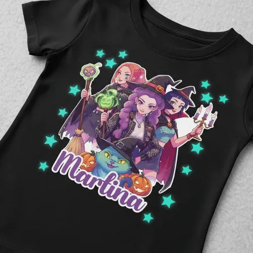 Disfraz Huntrix Halloween Polera Tutu Guerreras K Pop Personalizado Niñas