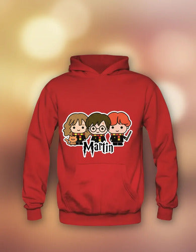 Polerón Harry Potter Y Amigos Personalizado Niños Y Niñas