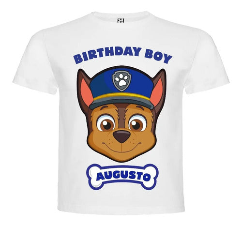 Polera Estampada Niño Cumpleaños Chase