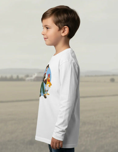 Camiseta Polar Manga Larga Polera Niño Zenon Granja Bartolit