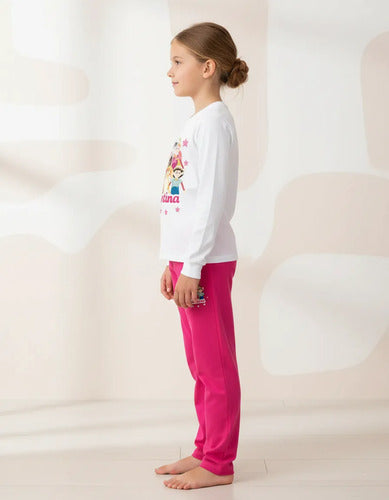 Pijama Largo Duendes Mágicos Niña Personalizado Algodón