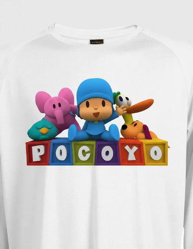 Camiseta Polar Manga Larga Polera Niño Pocoyo