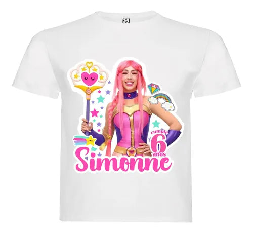 Disfraz Vestido Luli Pampin Personalizado Cumpleaños Polera + Tutú Niñas