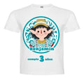 Polera Estampada Niño Cumpleaños Favio Duendes Mágicos