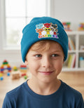 Gorro Lana Sprunki  Personalizado Niños Azul Petróleo Talla Niños Sprunki Niño