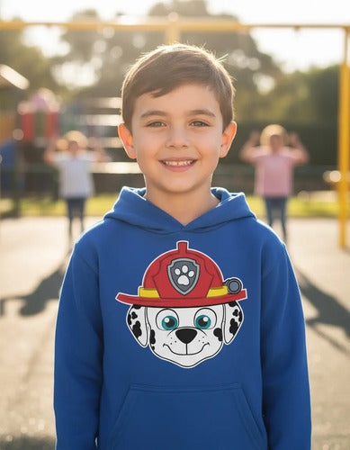 Polerón Canguro Algodón Niños Marshall Paw Patrol
