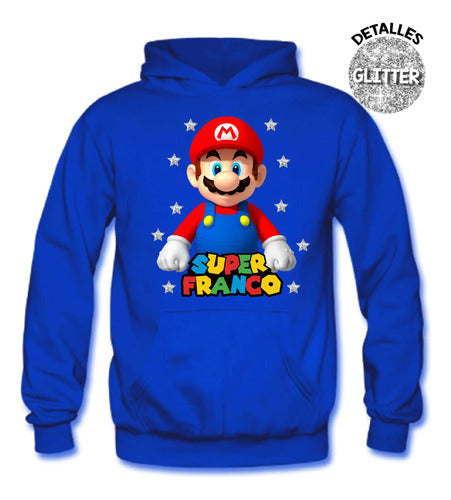 Polerón Canguro Super Mario Bros  Niños