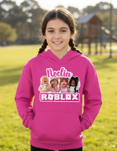 Polerón Roblox Niñas Personalizado Algodón Regalo Navidad 2