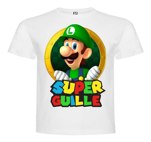 Polera  Luigi Personalizada Algodón 100%