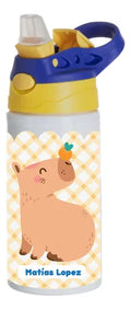 Botella Agua Colegio Capibara Personalizada Niños