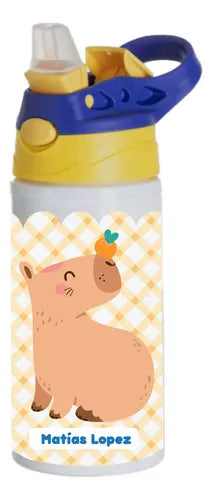 Botella Agua Colegio Capibara Personalizada Niños