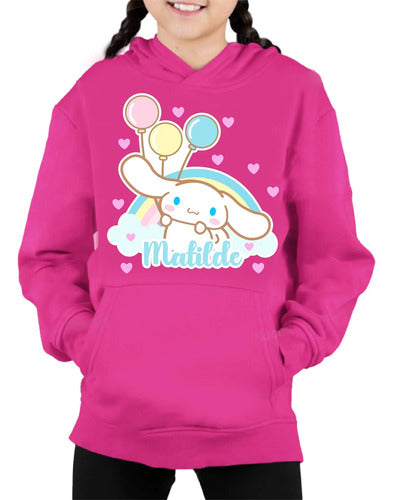 Polerón Cinnamoroll Niñas Personalizado Algodón
