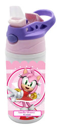 Botella Agua Colegio Amy Rose Sonic Personalizada Niñas Blanco