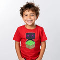 Polera Color Algodón 100% Niños Enderman Minecraft
