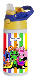 Botella Agua Colegio Garten Of Ban Ban Personalizada Niños  Blanco