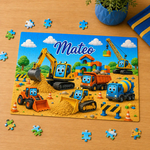 Puzzle Rompecabezas Personalizado Construccion Maquinaria