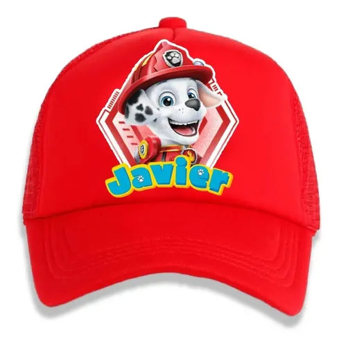 Jockey Marshall Paw Patrol Pelicula Niños Personalizado  Rojo Talla Niños