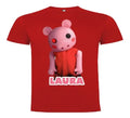 Polera Roblox Piggy Personalizada Niñas Algodón100%