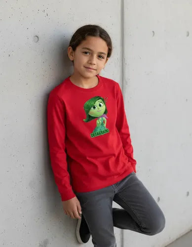 Polera Manga Larga Algodón Niños Intensa Desagrado Mente