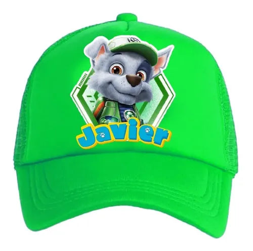 Jockey Rocky Paw Patrol Pelicula Niños Personalizado  Verde Talla Niños