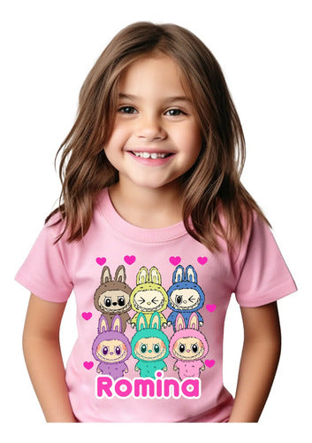 Disfraz Vestido Labubu  Polera + Tutú Niñas Detalles Glitter